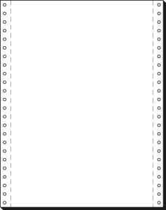 Computerpapier 12 " x 240 mm (A4 hoch) - 60 g/m² - 1x 2000 Blatt