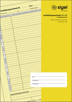 SIGEL AW480 Ausbildungsnachweis - A4 - 1x 28 Blatt - 28 Blatt