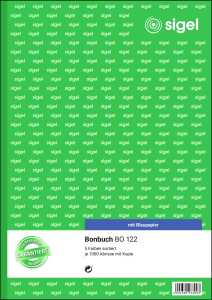 SIGEL Bonbuch - A4 - 2x 50 Blatt - mit Blaupapier - 5.000 Abriss-Sätze