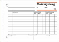 SIGEL BU615 Buchungsbelege - A6 quer - 1x 50 Blatt - 50...