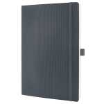 Notizbuch Conceptum - Uni - liniert A4 - grau - Softcover 194 Seiten