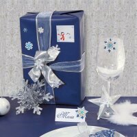 Sigel Weihnachtssticker 3D Handmade Frozen Snowflakes...