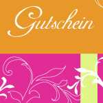 SIGEL Gutschein-Karten - Samba - grün/orange/pink - DIN lang 25 Karten
