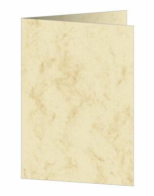 SIGEL DC504 Marmor-Karten - beige - A5 - 25 Karten