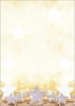 Weihnachts-Motiv-Papier - Sterne - gold/silber - 90...