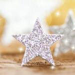 Weihnachts-Motiv-Papier - Sterne - gold/silber - 90...
