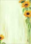SIGEL Motiv-Papier - Sonnenblumen - grün/orange - 90...