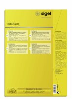 SIGEL DP910 Faltkarten - A4 - hochweiß - Edelkarton - 185 g/m² - 50 Karten