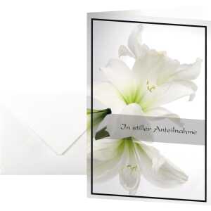 SIGEL Faltkarte Trauerkarte 220g/m² farbig Amaryllis 10 St./Pack.