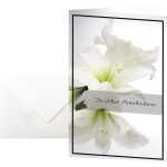 SIGEL Faltkarte Trauerkarte 220g/m² farbig Amaryllis 10 St./Pack.