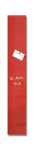 SIGEL GL104 Glas-Magnettafel Artverum - rot - 12 x 78 x 1,50 cm
