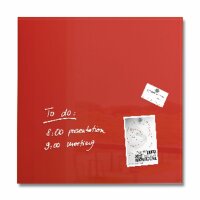 SIGEL GL114 Glas-Magnettafel Artverum - rot - 48 x 48 x...