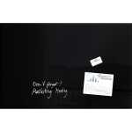 Glas-Whiteboard Artverum - schwarz - 100 x 65 x 1,50 cm