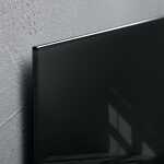 Glas-Whiteboard Artverum - schwarz - 100 x 65 x 1,50 cm