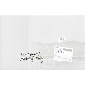 Glas-Whiteboard Artverum - weiß - 100 x 65 x 1,50 cm
