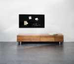 SIGEL GL145 Glas-Magnettafel Artverum - schwarz - 91 x 46 x 1,50 cm