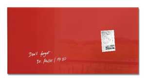SIGEL GL147 Glas-Magnettafel Artverum - rot - 91 x 46 x 1,50 cm