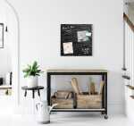 SIGEL GL169 Glas-Magnettafel Artverum - anthrazit - 48 x 48 x 1,50 cm