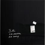 Glas-Whiteboard Artverum - schwarz - 100 x 100 x 1,80 cm