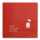 Glas-Whiteboard Artverum - rot - 100 x 100 x 1,80 cm