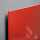 Glas-Whiteboard Artverum - rot - 100 x 100 x 1,80 cm