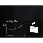 Glas-Whiteboard Artverum - schwarz - 120 x 90 x 1,80 cm