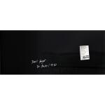 Glas-Whiteboard Artverum - schwarz - 130 x 55 x 1,50 cm