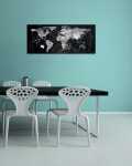 SIGEL GL246 Glas-Magnettafel Artverum - schwarz - 130 x 55 x 1,80 cm