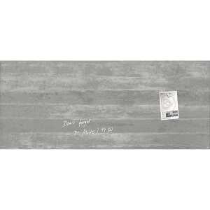 SIGEL GL248 Glas-Magnettafel Artverum - grau - 130 x 55 x 1,80 cm