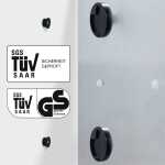 SIGEL GL248 Glas-Magnettafel Artverum - grau - 130 x 55 x 1,80 cm