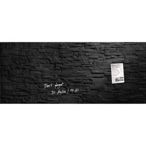 SIGEL GL249 Glas-Magnettafel Artverum - anthrazit - 130 x 55 x 1,80 cm