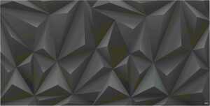Glas-Magnettafel Artverum 3D-Optik Design Black-Diamond 910x460x15mm