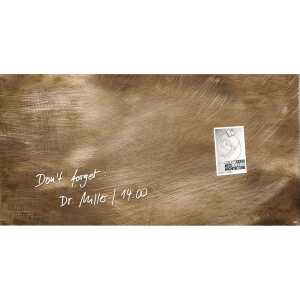 SIGEL GL267 Glas-Magnettafel Artverum - bronze - 91 x 46 x 1,50 cm