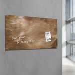 SIGEL GL267 Glas-Magnettafel Artverum - bronze - 91 x 46 x 1,50 cm