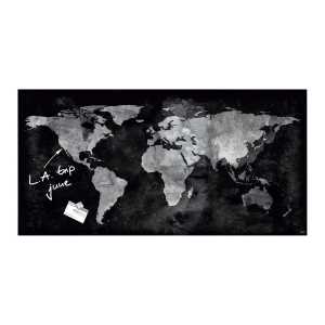 SIGEL GL270 Glas-Magnettafel Artverum - schwarz - 91 x 46 x 1,50 cm