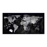 SIGEL GL270 Glas-Magnettafel Artverum - schwarz - 91 x 46...