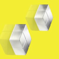 Sigel SuperDym-Magnet C10 Cube-Design silber extra stark...