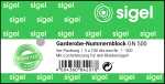 Garderobe-Nummernblock gelb/blau 500 Blatt 5 Blocks in Folie,