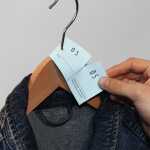 Garderobe-Nummernblock gelb/blau 500 Blatt 5 Blocks in Folie,