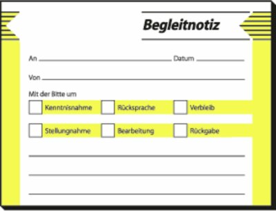 SIGEL HF142 Begleitnotiz - 1x 50 Blatt - 50 Blatt