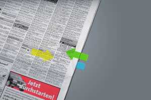 Sigel Haftmarker Folie gr.Pfeil 55x137mm HN600