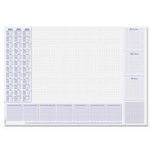 Papier-Schreibunterlage - Wochenplan - flieder - ca. A2 30 Blatt