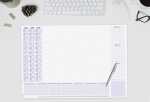 Papier-Schreibunterlage - Wochenplan - flieder - ca. A2 30 Blatt