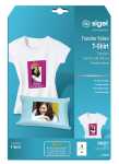 Inkjet Transfer Folien für T-Shirts, helle Textilien A4 weiß 3 Stück