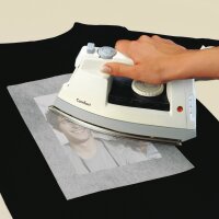 SIGEL IP653 Inkjet Transfer Folien für T-Shirts, dunkle Textilien - A4 - weiß - 6 Stück