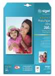 SIGEL Inkjet Fotopapier - A4 - 20 Blatt - seidenmatt -...
