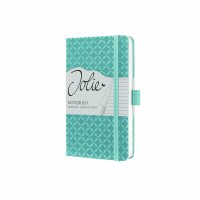 SIGEL JN102 Notizbuch Jolie - aqua green - liniert - 80 g/m² - ca. A6 - türkis - Hardcover - 174 Seiten - FSC-zertifiziert