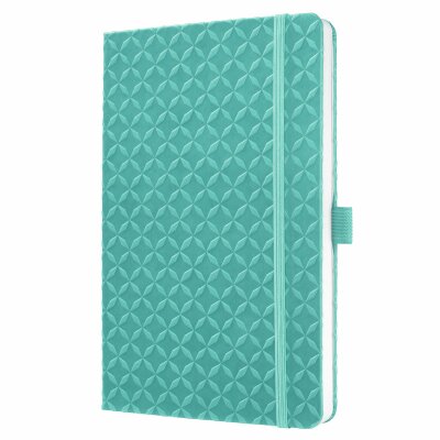 SIGEL JN103 Notizbuch Jolie - aqua green - liniert - 80 g/m² - ca. A5 - petrolgrün - Hardcover - 174 Seiten - FSC-zertifiziert