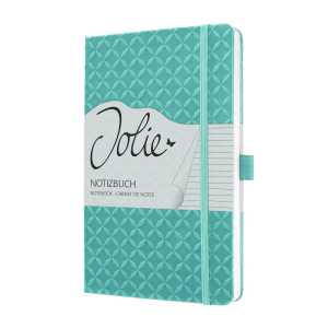 SIGEL Notizbuch Jolie DIN A5 liniert aqua green 87 Bl.
