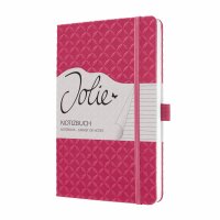 SIGEL JN105 Notizbuch Jolie - fuchsia pink - liniert - 80 g/m² - ca. A5 - pink - Hardcover - 174 Seiten - FSC-zertifiziert